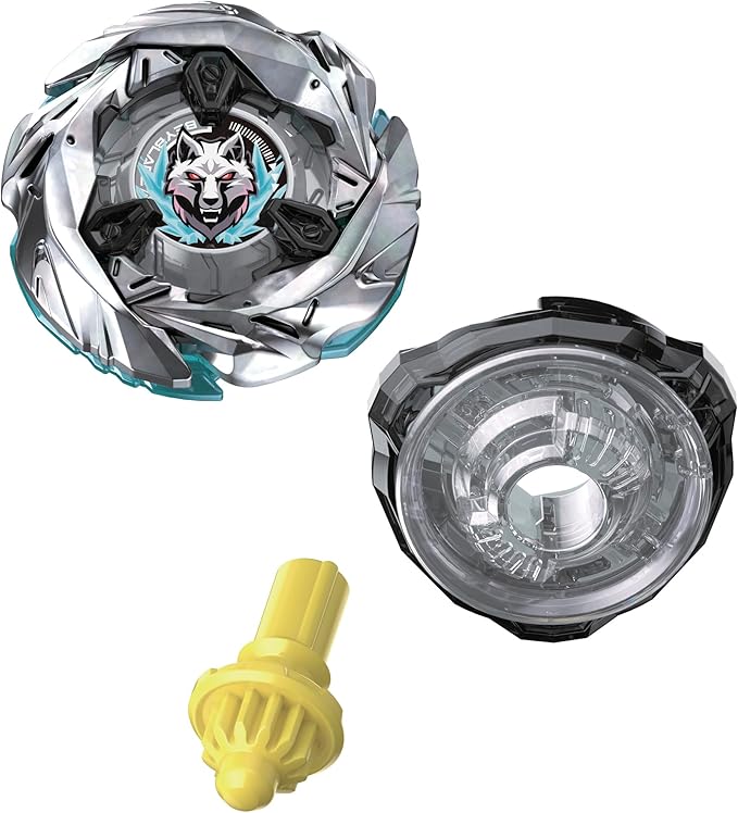 Hasbro Beyblade X, Starter Pack, Sterling Wolf 3-80FB UX con trottola e Lanciatore