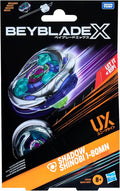 Hasbro Beyblade X, Set Starter Pack, Shadow Shinobi 1-80MN UX con trottola e Lanciatore