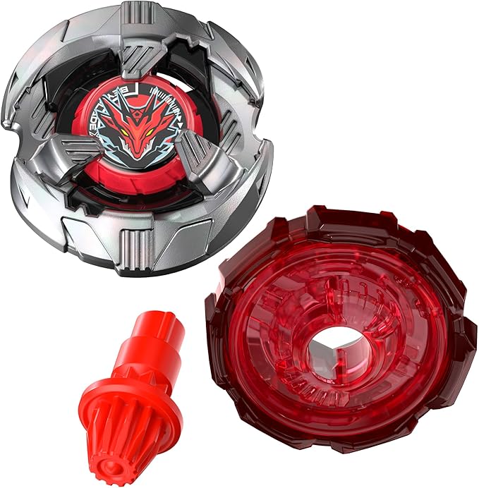 Hasbro Beyblade X, Set Starter Pack Shelter Drake 7-80GP BX con Trottola e Lanciatore
