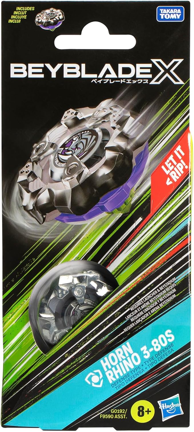 Hasbro Beyblade X Horn Rhino 3-80S Booster Pack Set