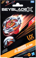 Hasbro Beyblade X, Starter Pack, Hammer Incendio 3-70H UX con trottola e Lanciatore