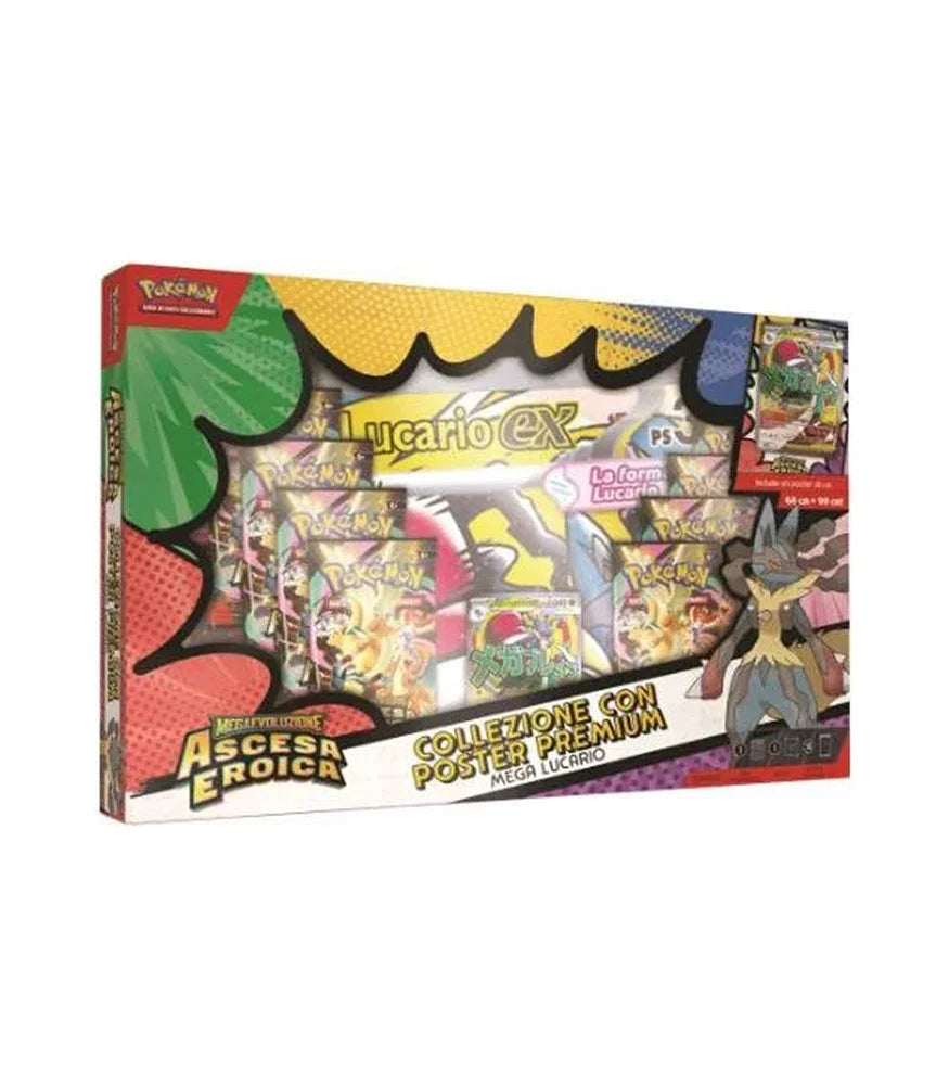 Collezione Ascesa Eroica con Poster Premium Mega Lucario (IT)